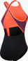 Rroba banje njëpjesëshe Speedo High Neck Cross Back, për femra, Endurance+ MAX, e zezë vjollcë portokalli