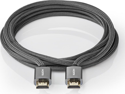 Kabllo HDMI Nedis High Speed, 2 m, 4K 60Hz, gun metal