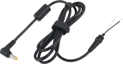 Kabllo energjie për laptop, prizë 5.5-2.5 mm e kënduar, 19V 3.16A, e zezë