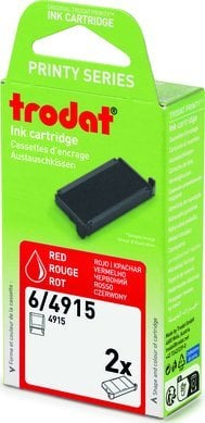 Tampon boje Trodat 6/4915, set 2 copë, bojë e kuqe, për Printy 4915