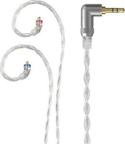 Kabllo FiiO LC-3.5D Litz MMCX, 1.2 m, transparent, e argjendtë
