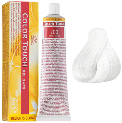 Ngjyrë flokësh Wella Professionals Color Touch Relights 00, gjysmë permanente, 60ml, e tejdukshme