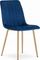 Karrige OSKAR LAVA, kadife, 86x45x55cm, navy blue, set me 3 copë