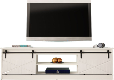Komodë TV Cama Meble Granero, 200cm, chipboard MDF, e bardhë