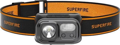 Llambë koke Superfire HL23, 220lm, karikim USB C, e zezë
