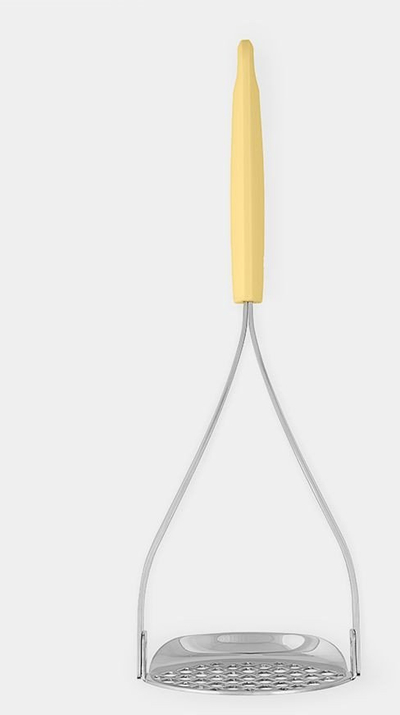 Shtypëse patatesh Brabantia Gustoso+, çelik inox, e verdhë