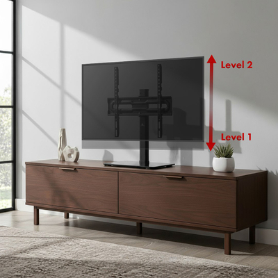 Stativ universal TV Maclean MC 132, për 32–55\", deri 35 kg, i zi