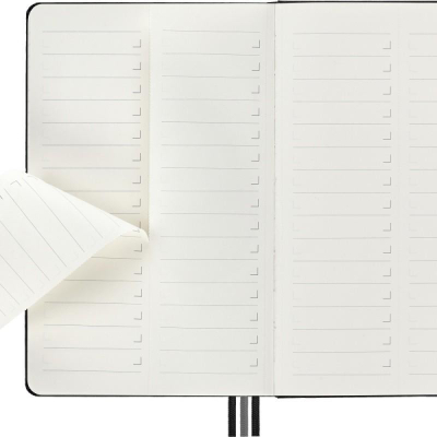 Fletore planifikimi Moleskine PRO Project Planner L, 13x21cm, kapak i fortë, e zezë