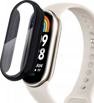 Mbrojtëse Tech-Protect Defense360 për Xiaomi Smart Band 8, xham i integruar, e zezë