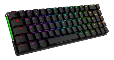 Tastierë ASUS ROG Falchion, RF Wireless + USB, QWERTZ, e zezë