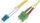 Kabllo optike Digitus FO Patch Cable, SC APC në LC PC, singlemode 09/125µ, duplex, 3m