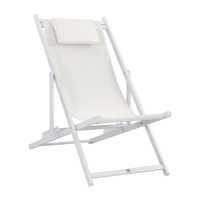 Karrige lounge Kea 59.5×102.5×94 cm (HM5076.04), bardhë