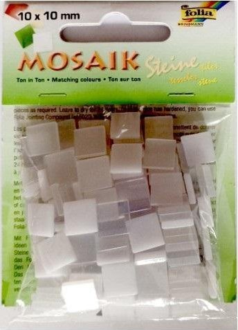 Gurë zbukurimi Ton in Ton Pebbles, 10x10 mm, të bardhë