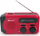 Radio portative Denver SCR-2010, panel diellor, power bank USB, e kuqe