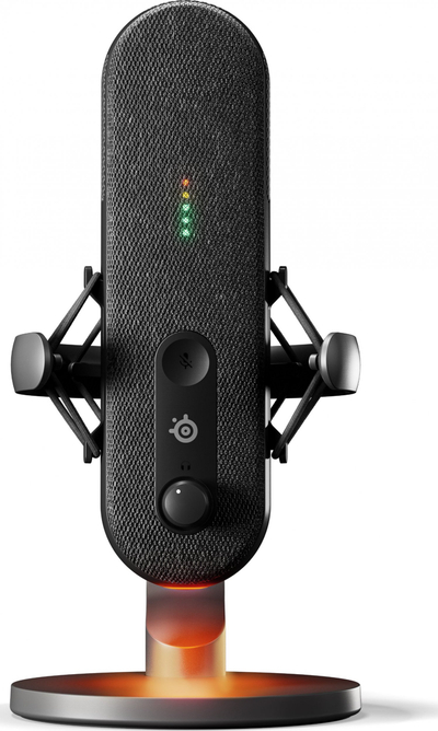 Mikrofon SteelSeries Alias 61601, USB, për streaming, i zi