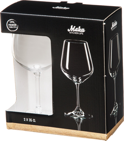Set gotash vere Maku Kitchen Life, 35 cl, 2 copë, qelq i tejdukshëm
