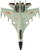 Avion lodër luftarak Leantoys J-15, me mekanizëm me fërkim, shkallë 1:72, gri