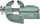 Mengene Bahco 1240-150, nofulla 150mm, çelik e përforcuar, jeshile