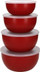 Set tasash kuzhine KitchenAid Meal Prep, 4 copë, me kapakë, i kuq Empire Red