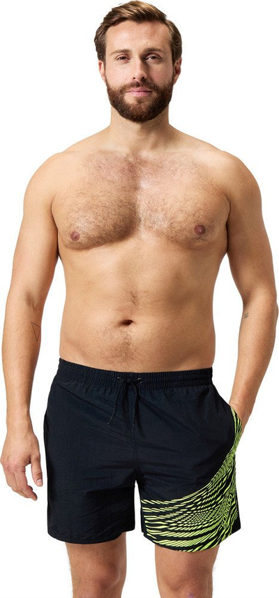 Шорце за пливање Speedo HyperBoom Splice, 16\", за мажи, црно жолт
