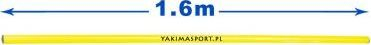Столб за тренинг Јакимаспорт Треининг сет, 160 см, сет 6 парчиња, жолта