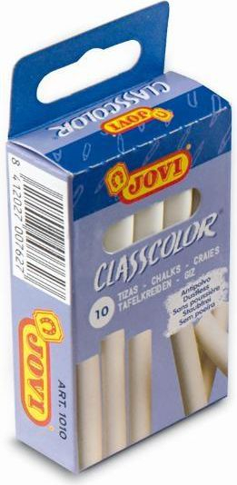 Kreda shkollore Jovi Classcolor, 10 copë, e bardhë