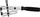 Kapëse Yato YT-06535 për bellow drejtimi, 270mm, çelik krom molibden, e zezë