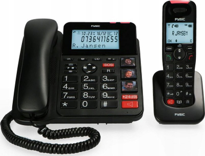 Telefon fiks Fysic FX-8025, me sekretari, set me pa tel, i zi