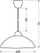 Lampadar tavani Candellux Bilbao 31-09302, E27, diametër 30cm, i bardhë