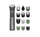 Trimmer flokësh dhe mjekre Philips MG7935/15, 26 pajisje, bateri Litium Jon, gri