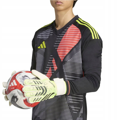 Doreza portieri adidas Predator GL MTC JN5351, Fingersave, të bardha të verdha