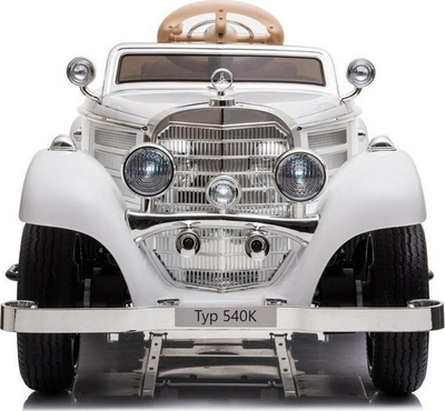 Automjet lodre me bateri LEANToys Mercedes 540K, i bardhë