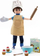 Set veshje kukulle Lottie Cake Bake, aksesorë kuzhine, 3+