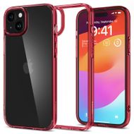 Mbështjellëse për iPhone 15 Plus Spigen Ultra Hybrid, e kuqe