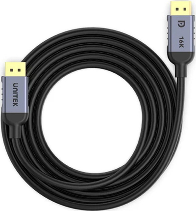 Kabllo DisplayPort Unitek C1626GY01, 2.1, 8K 120Hz, 1.5m, gri