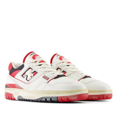 Atlete New Balance BB550VGA, unisex, lëkurë sintetike, të bardha