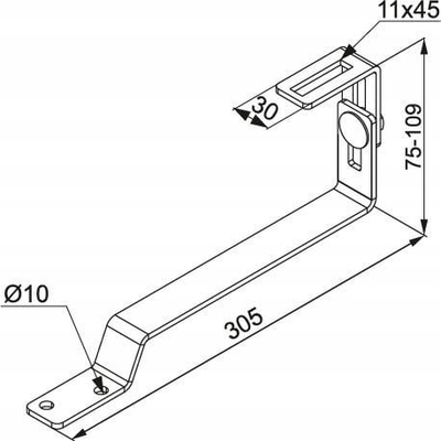 Mbajtëse çatie për panele diellore DUFR75E 897965, çelik inox, e rregullueshme