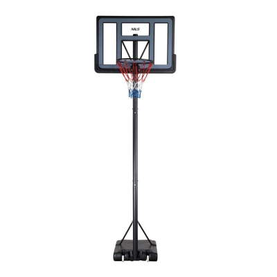 Kosh basketbolli Nils Extreme ZDK321, lartësia i rregullueshëm 150 305 cm, diametri i unazës 45 cm, i zi