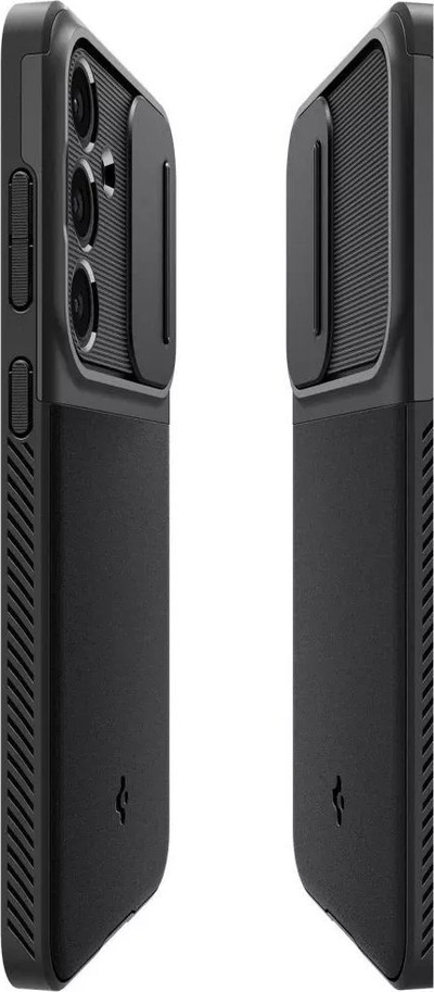 Mbrotjëse telefoni Spigen Optik Armor, Samsung Galaxy S24 FE, e zezë
