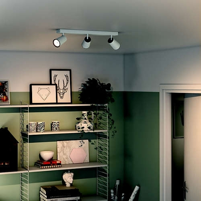 Spot tavani Philips MyLiving Paisley, GU10, 3 llamba, i bardhë