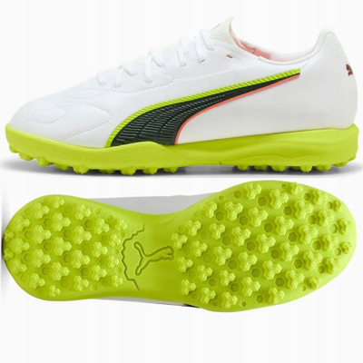 Këpuca futbolli për turf Puma King 20 Match JR TT, nr 37.5, për fëmijë, e bardhë