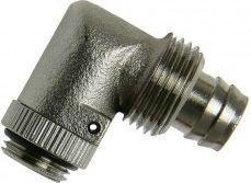 Lidhës këndor InLine 62142, 1/4", për tub 13/10 mm, metalik argjendtë