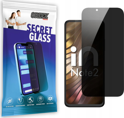 Xham mbrojtës privatësie Grizz SecretGlass për Micromax In Note 2, 9H, ekran i plotë, transparent