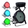 Reflektor skenik LIGHT4ME P60 LED PAR, RGB, 60 LED, i zi