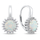 Vathë për femra Brilio Silver EA931W, argjend, opal, të kaltër/argjendtë
