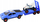 Set lodrash me makinë moderne, quad bike edhe kamion tërheqës, blu