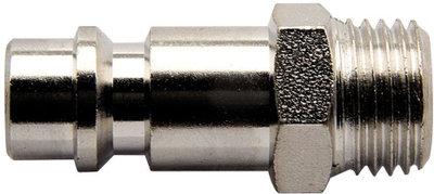 Fiting mashkullor për zorrë pneumatike spirale Unior, metal