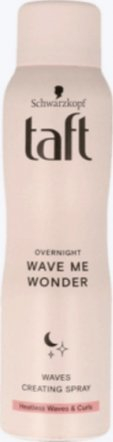 Sprej flokësh Schwarzkopf Taft Overnight Wave Me Wonder, për onde dhe kaçurrela, 150ml