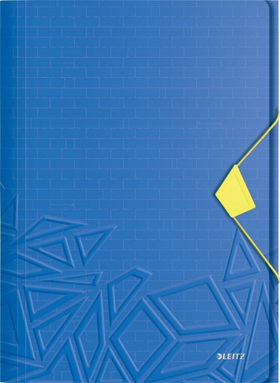 Set dosje me elastik Leitz Urban Chic, A4, PP, blu