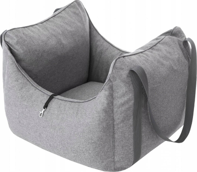 Sedilje veture për qen Seat One, 60x55 cm, për kafshë të vogla, gri